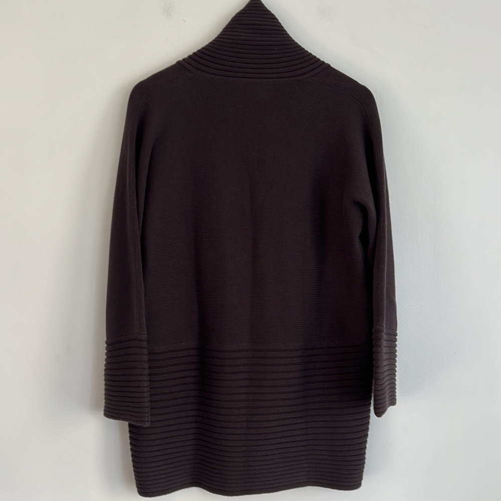 ABBIE Mags Open Front Cardigan Brown - Picture 4 of 8